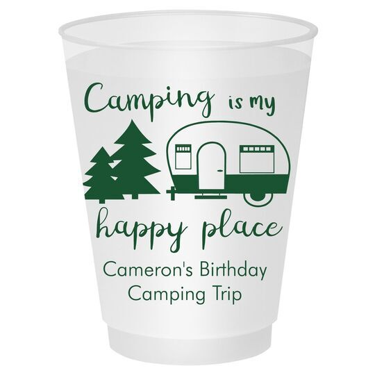 Camping Is My Happy Place Shatterproof Cups