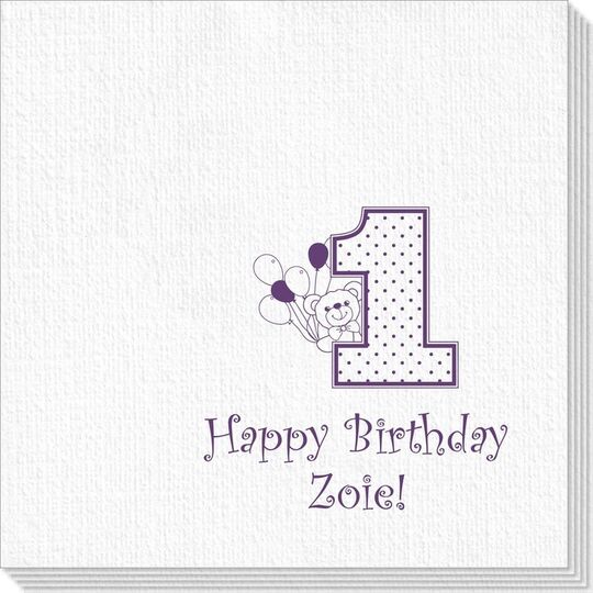 First Birthday Deville Napkins