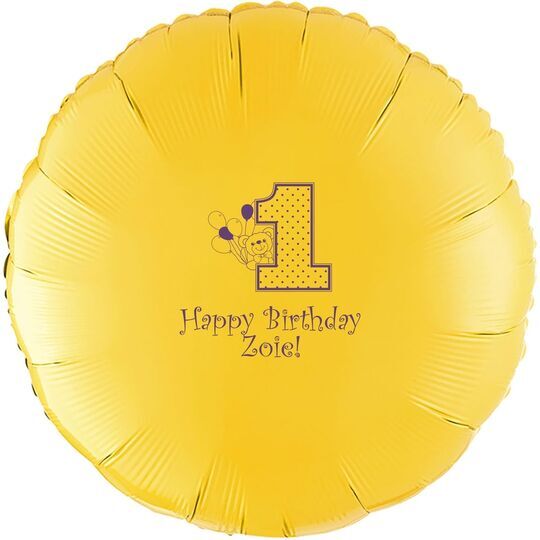 First Birthday Mylar Balloons