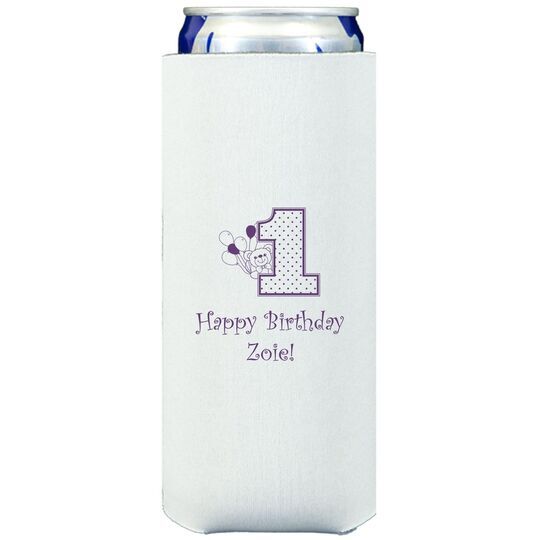 First Birthday Collapsible Slim Huggers