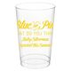 Blue or Pink Shower Clear Plastic Cups Image 1 of 2