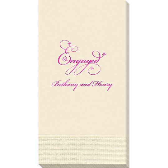 Elegant Engaged Guest Towels