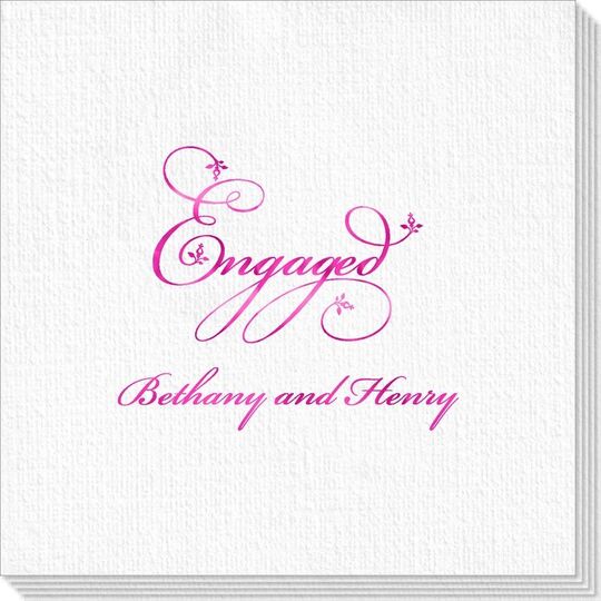 Elegant Engaged Deville Napkins