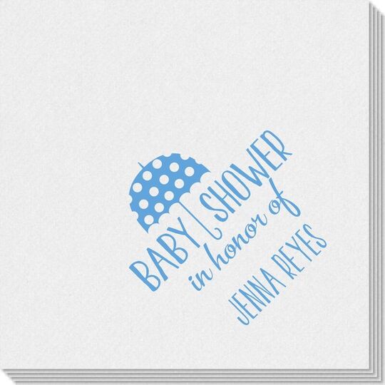 Baby Shower Umbrella Linen Like Napkins