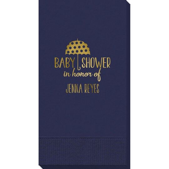 Baby Shower Umbrella Guest Towels