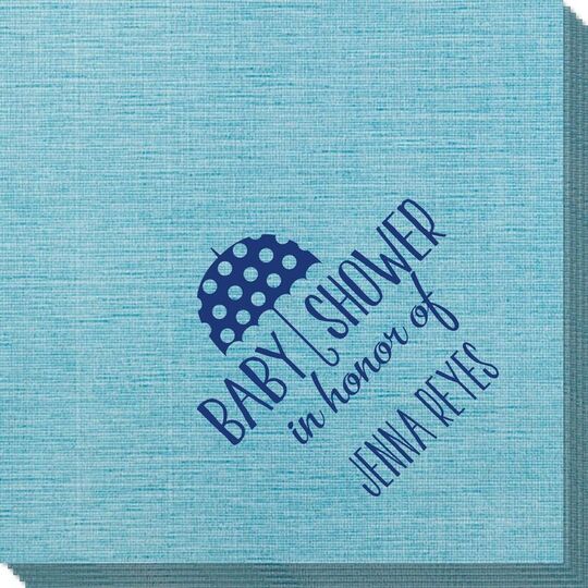 Baby Shower Umbrella Bamboo Luxe Napkins