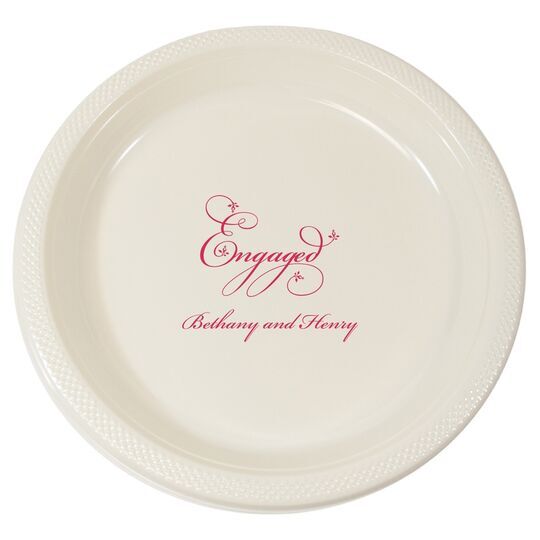 Elegant Engaged Plastic Plates