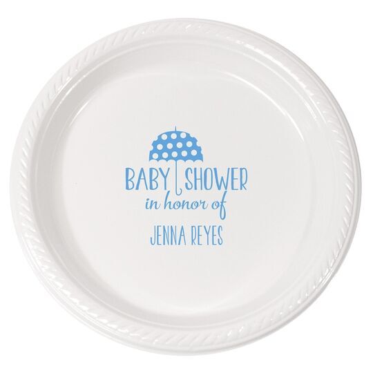 Baby shower plastic clearance plates