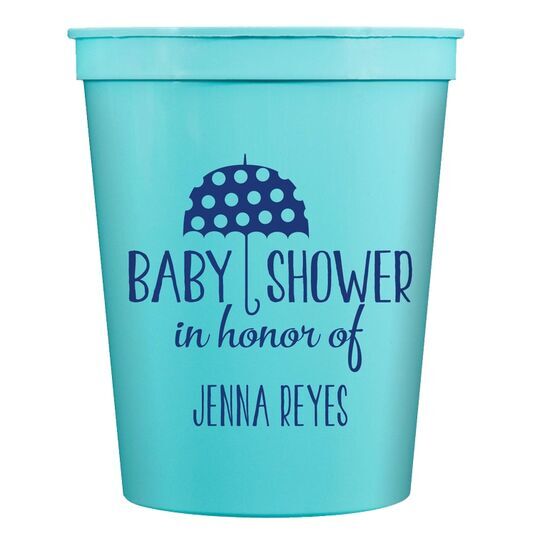 Baby Shower Umbrella Stadium Cups