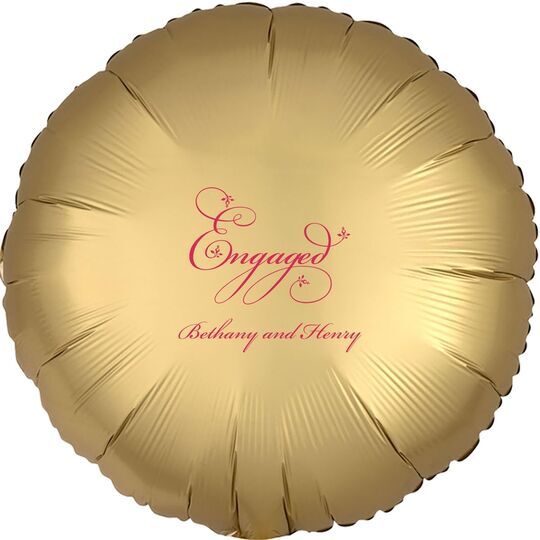 Elegant Engaged Mylar Balloons