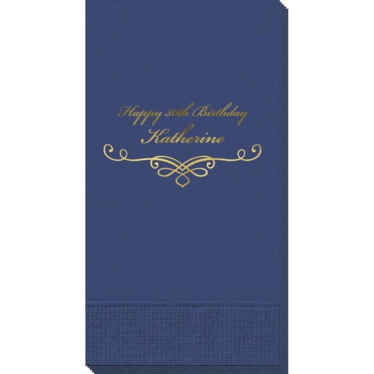 Classic Scroll Guest Towels