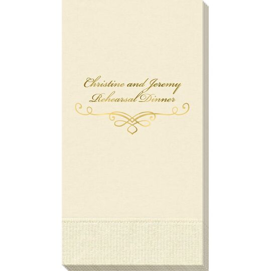 Classic Scroll Guest Towels
