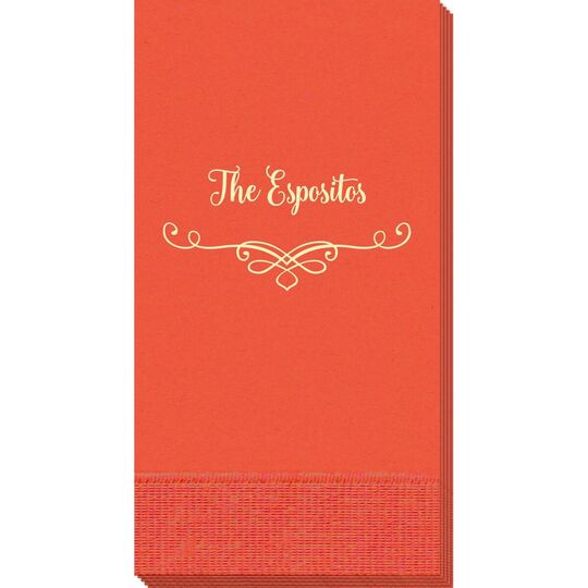 Classic Scroll Guest Towels