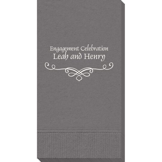 Classic Scroll Guest Towels