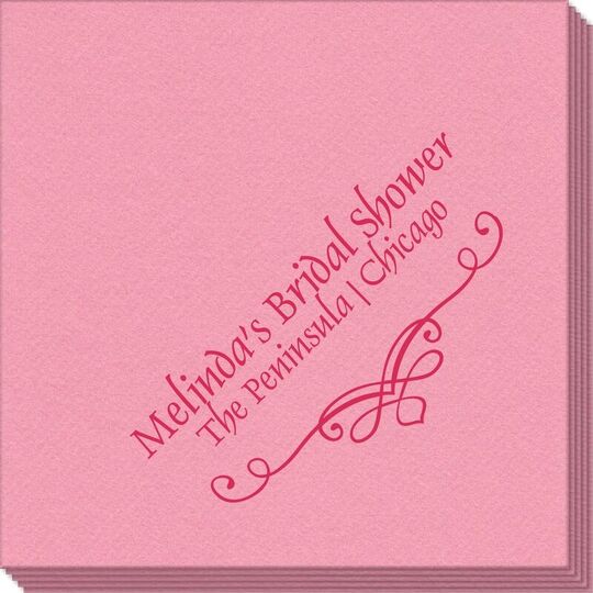 Classic Scroll Linen Like Napkins