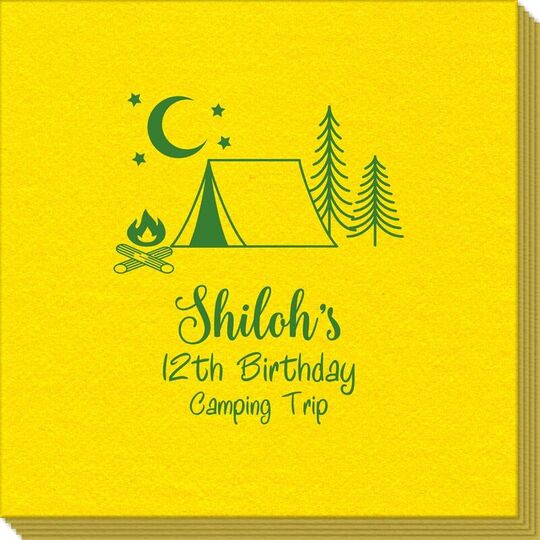 Camping Under The Stars Linen Like Napkins