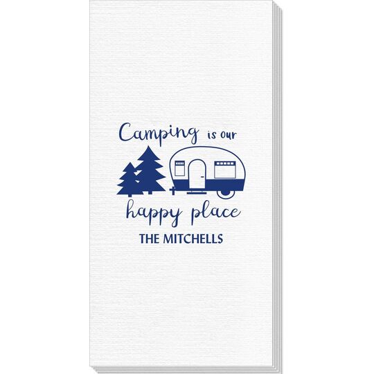 Camping Is Our Happy Place Deville Guest Towels