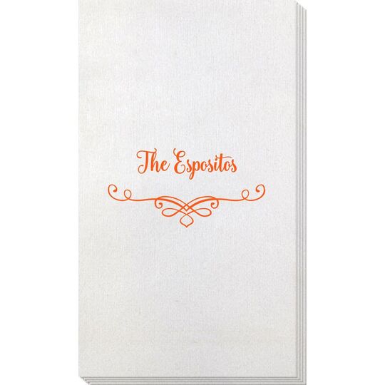 Classic Scroll Bamboo Luxe Guest Towels