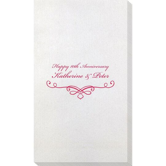 Classic Scroll Bamboo Luxe Guest Towels