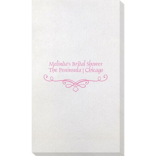 Classic Scroll Bamboo Luxe Guest Towels