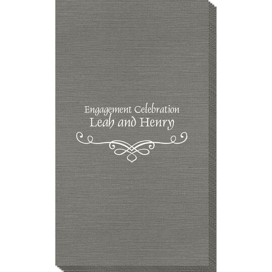 Classic Scroll Bamboo Luxe Guest Towels