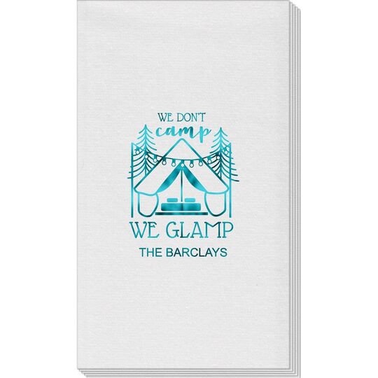 We Don't Camp We Glamp Linen Like Guest Towels