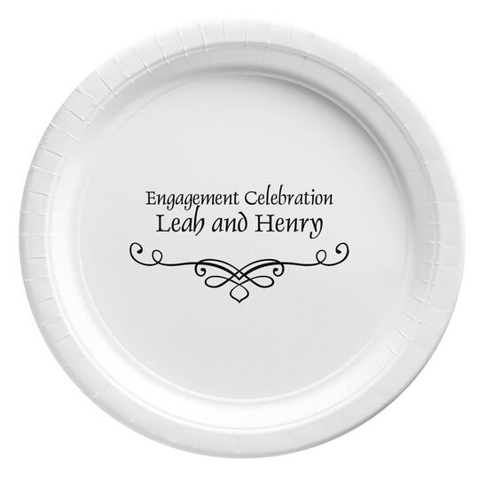 Classic Scroll Paper Plates