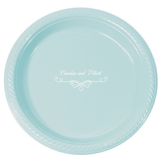 Classic Scroll Plastic Plates