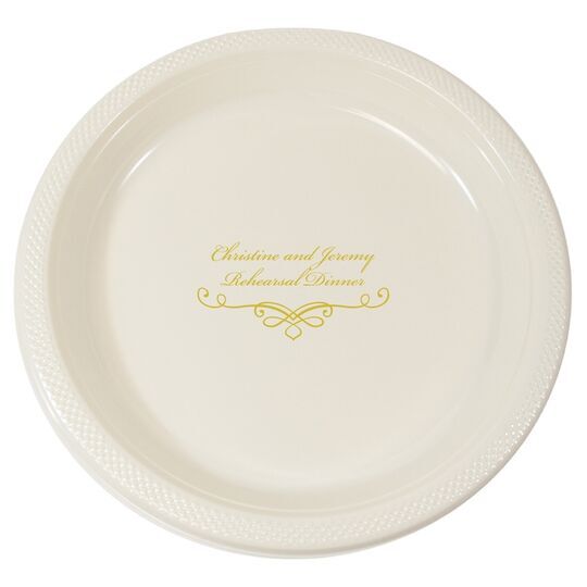 Classic Scroll Plastic Plates