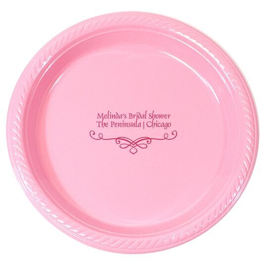 Classic Scroll Plastic Plates