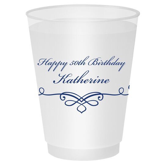 Classic Scroll Shatterproof Cups