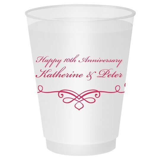 Classic Scroll Shatterproof Cups