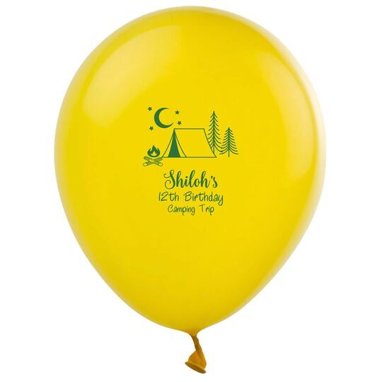 Camping Under The Stars Latex Balloons