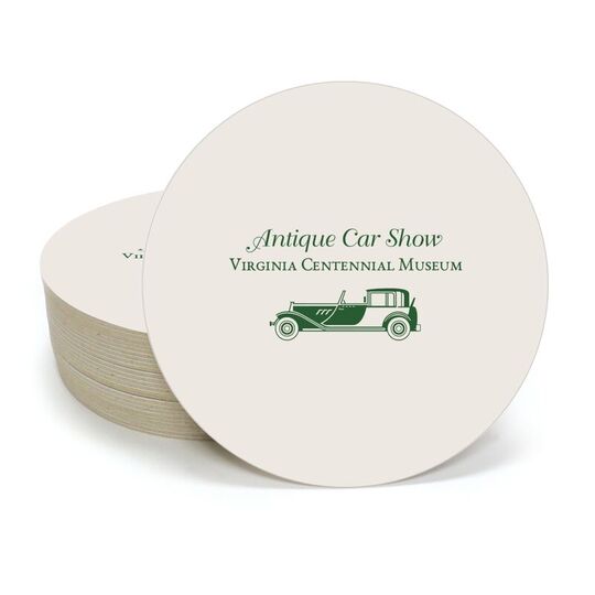 Collector Car Round Coasters