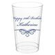 Classic Scroll Clear Plastic Cups Image 1 of 8