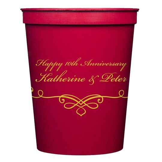 Classic Scroll Stadium Cups