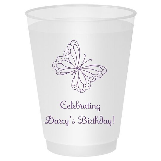 Sweet Butterfly Shatterproof Cups