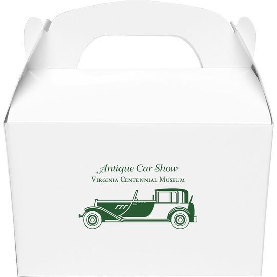 Collector Car Gable Favor Boxes