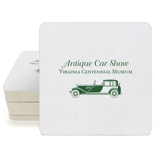 Collector Car Square Coasters