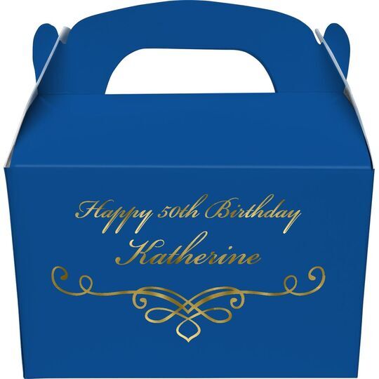 Classic Scroll Gable Favor Boxes