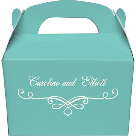 Classic Scroll Gable Favor Boxes