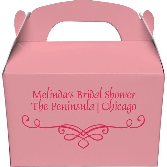 Classic Scroll Gable Favor Boxes