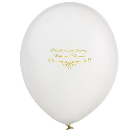 Classic Scroll Latex Balloons