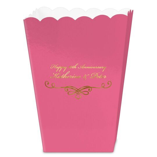 Classic Scroll Mini Popcorn Boxes