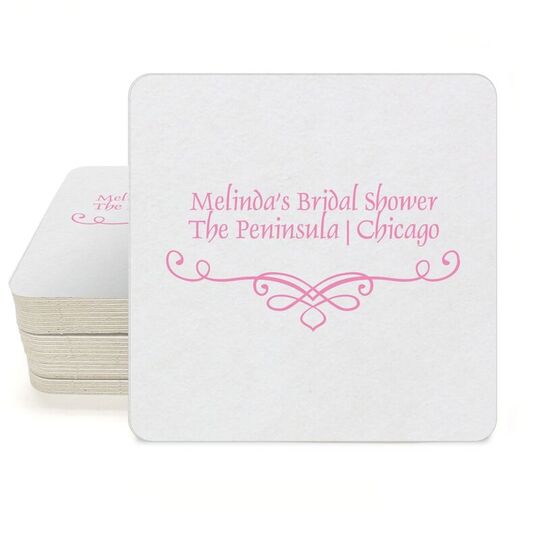 Classic Scroll Square Coasters