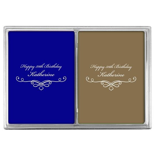 Classic Scroll Double Deck Playing Cards