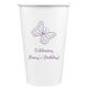 Sweet Butterfly Paper Coffee Cups Image 2 of 3