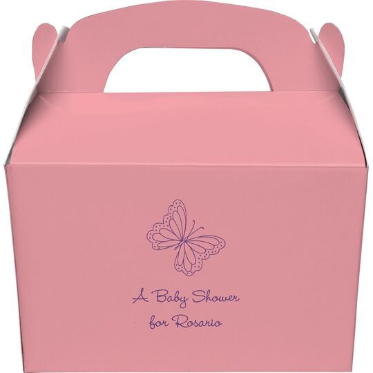 Sweet Butterfly Gable Favor Boxes