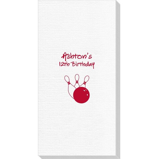 Bowling Ball & Pins Deville Guest Towels