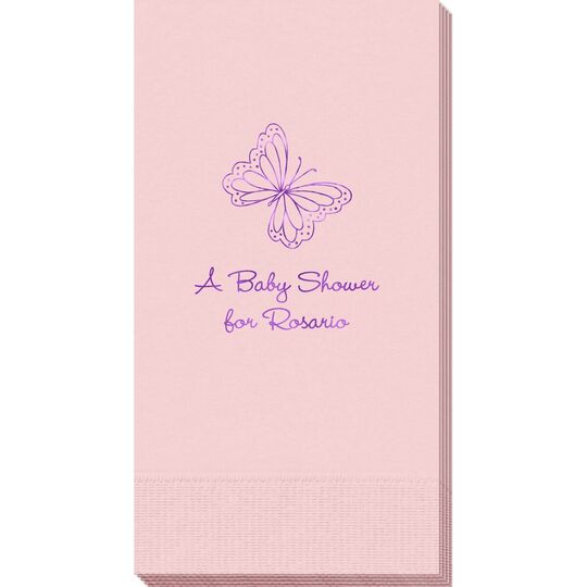 Sweet Butterfly Guest Towels